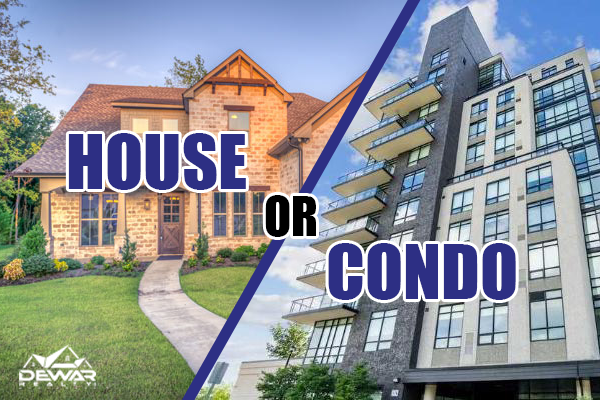 Deciding between purchasing a house or condo | Dewar Realty Inc